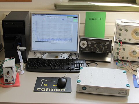 Diverse Messgeräte und Monitore im Labor