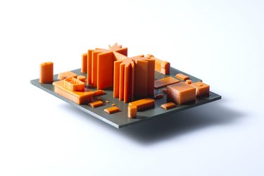 3D-printed mini model