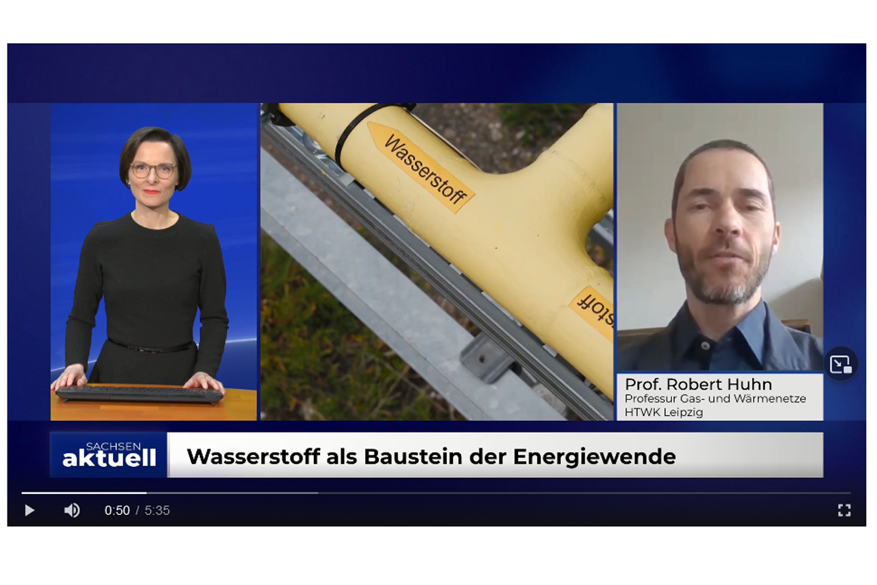 Sachsen Fernsehen Beitrag zum Thema Wasserstoff