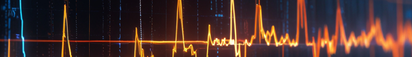 EKG Anzeige digitale Herzfrequenz mit KI-Bildgenerator erstellt