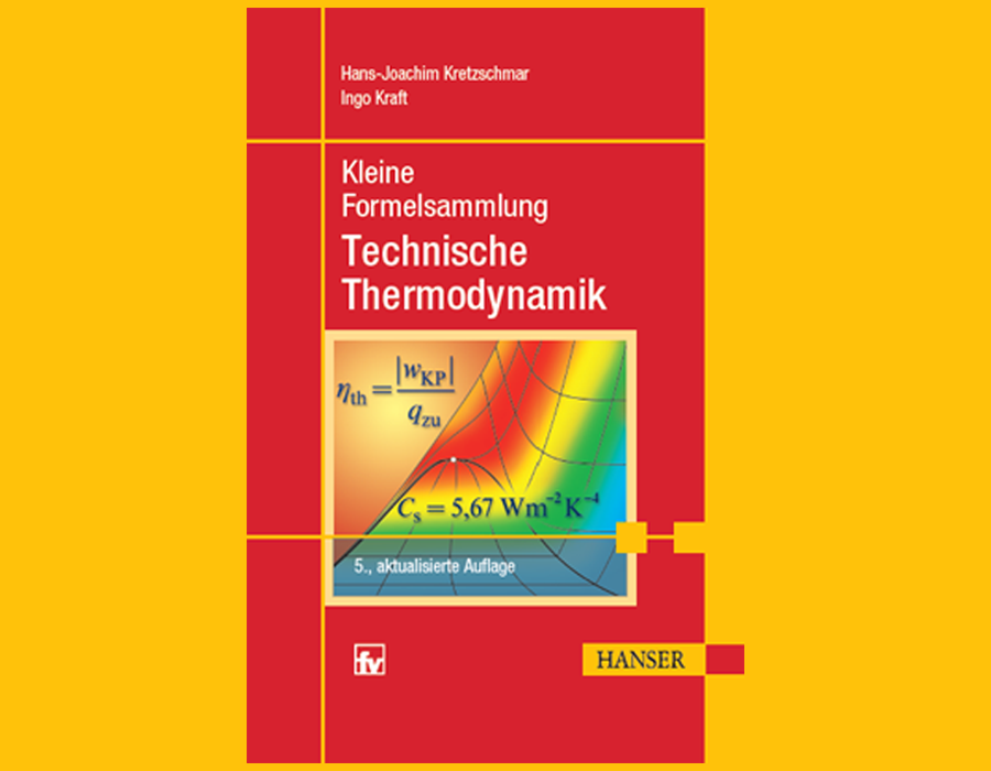 Buchcover Kleine Formelsammlung/Link führt zur Website Thermodynamik