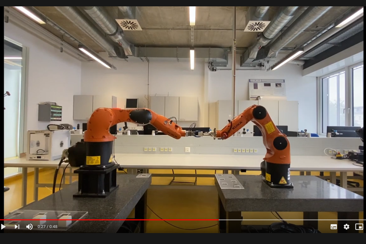 Image vom Video Roboterinteraktion/Link führt zu Youtube-Video