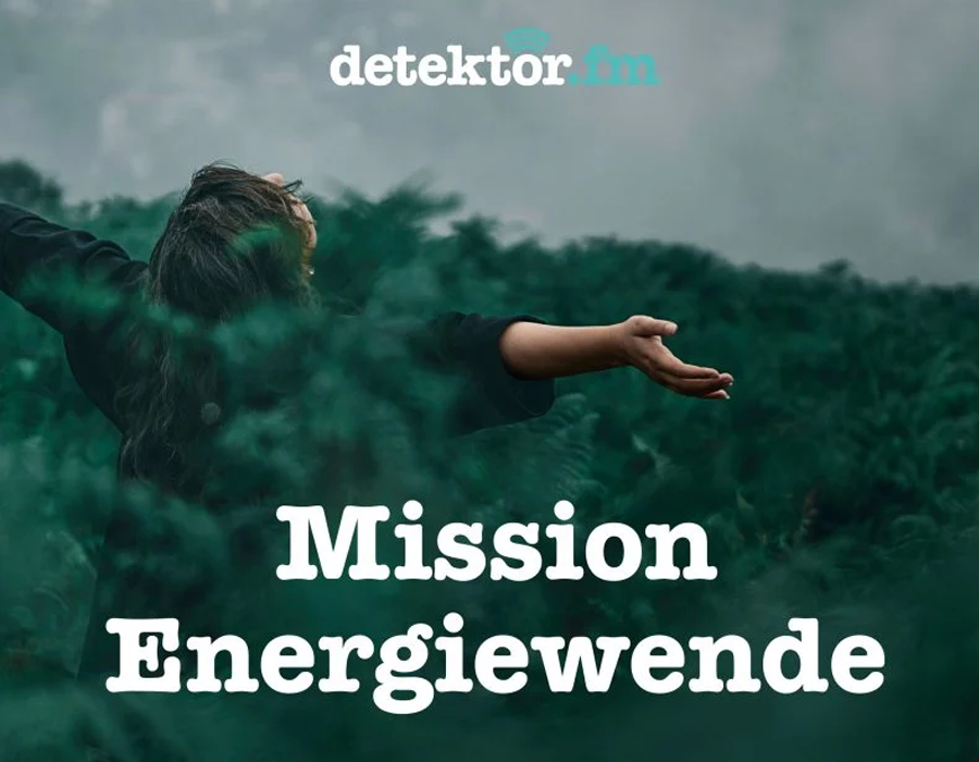 Screenshot Podcast Schriftzug Mission Energiewende/Link führt zur Website des Podcasts
