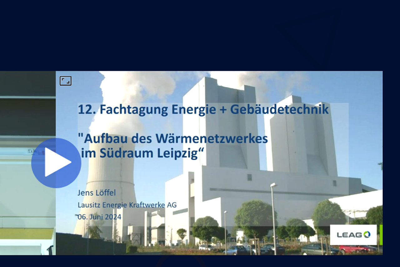 Foto von Präsentation im Hörsaal/Link führt zum Video