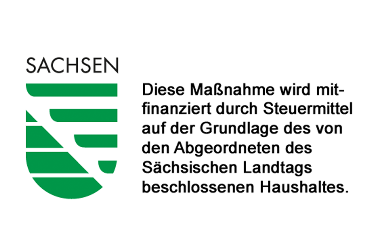 Saxony Logo with Funding Information