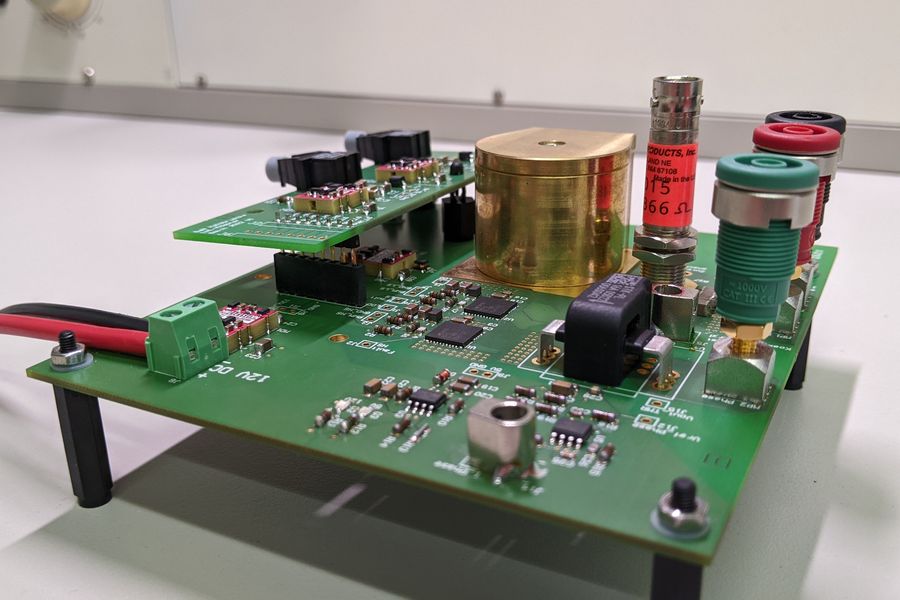GaN half-bridge for testing the Pearson probe / Clicking the link takes you to the project website