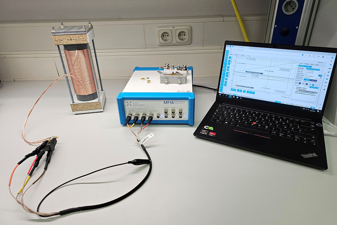 Image of an impedance analyzer