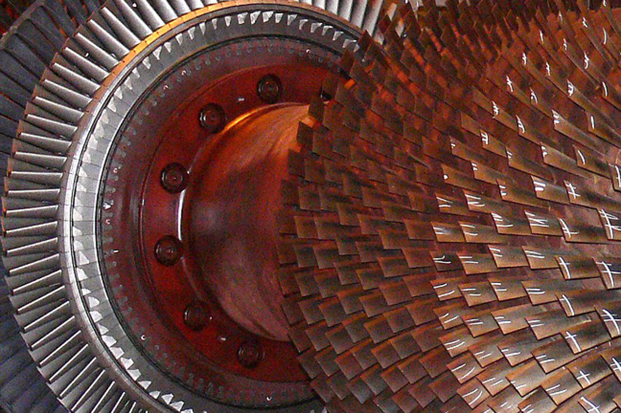 Close-up of the interior of a giant turbine; mechanical components are visible in detail/clicking the link takes you to the project website