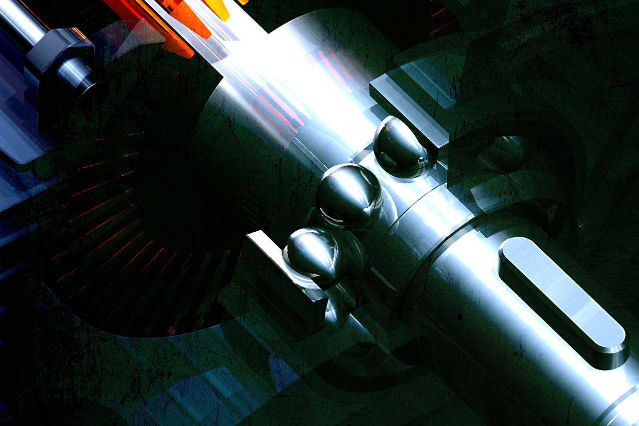 Close-up of a bearing / Link leads to the project website