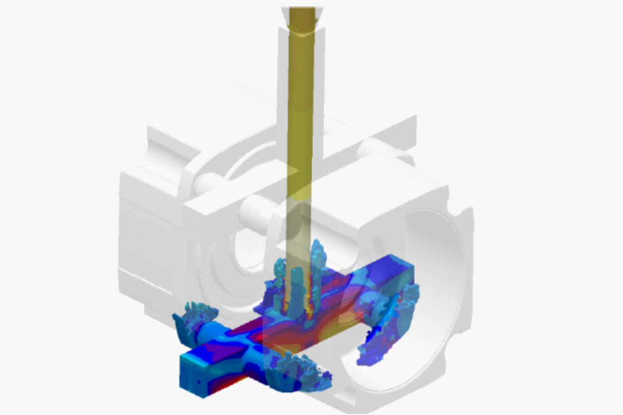 Diagram of a model for simulating cooling
