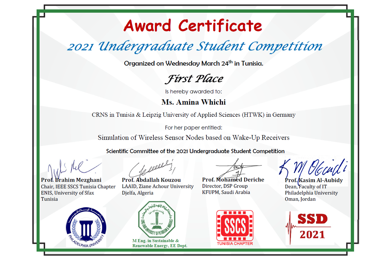 Award for Anima Whichi